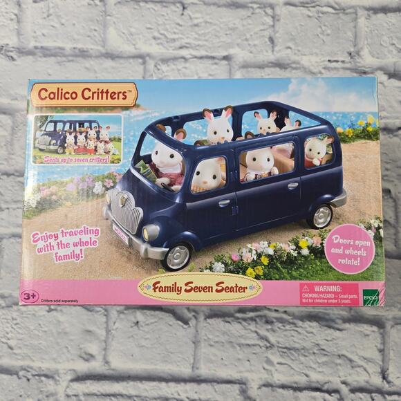Open Box Unused Calico Critters Family Seven Seater Van Box Issues - Picture 1 of 14